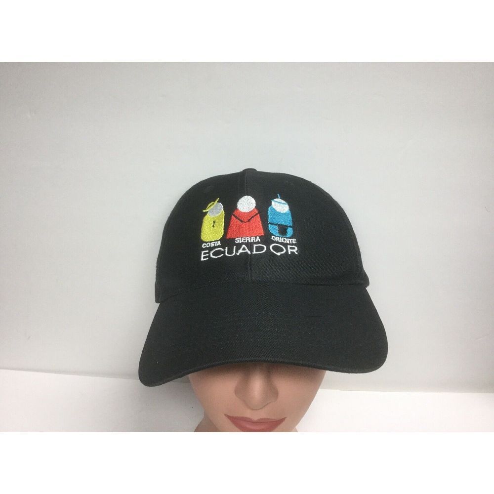 Ecuador Baseball Cap black Strapback travel souvenir‎ Embroidered Hat